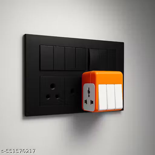 🔌 Universal Power Adapter Plug with 3 Individual Switches